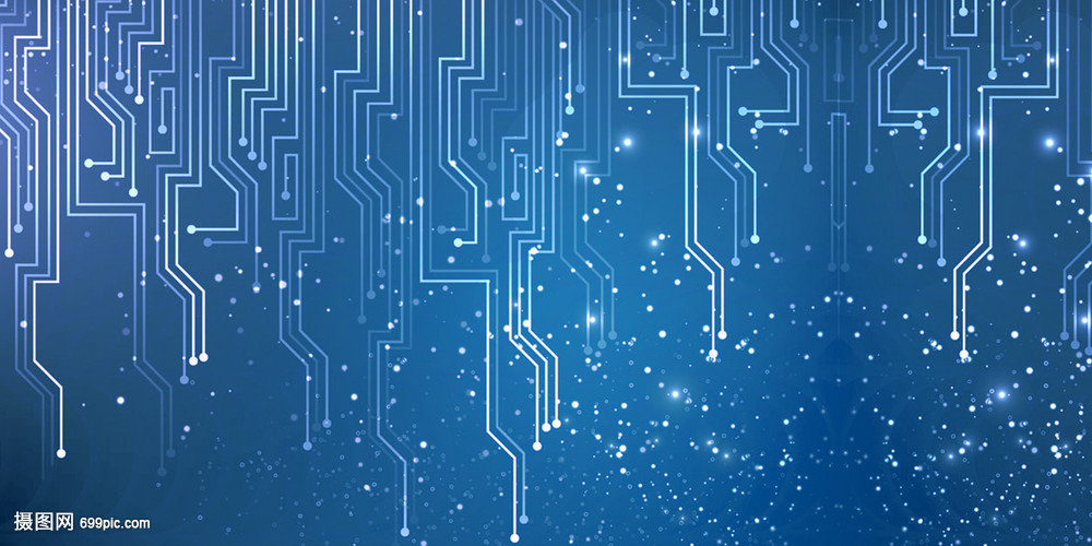 蓝色科技感线条 未来视觉与科技的融合